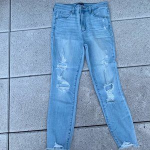 Abercrombie and Fitch Ripped Light Wash Jeans
